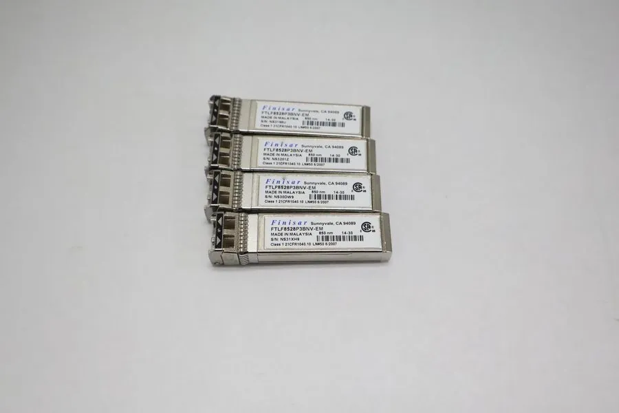 Трансивер Lot 4 Finisar FTLF8528P3BNV-EM 8Gb FC SFP+ SR Transceiver 850nm LC MMF