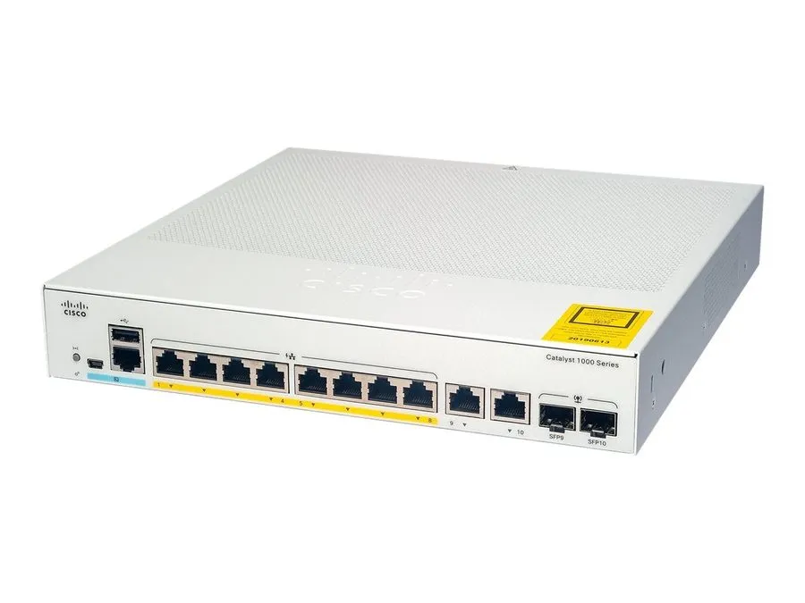 Коммутатор Cisco C1000-8T-E-2G-L Switch
