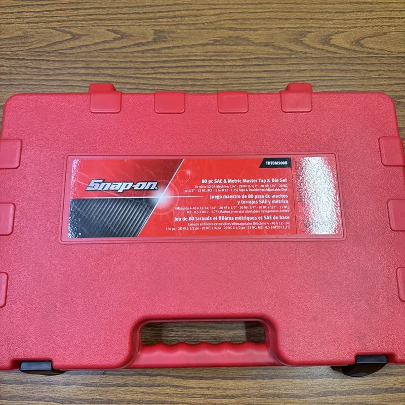 Режущий инструмент Snap On 80-pc SAE & Metric Master Tap & Die Set TDTDM500B