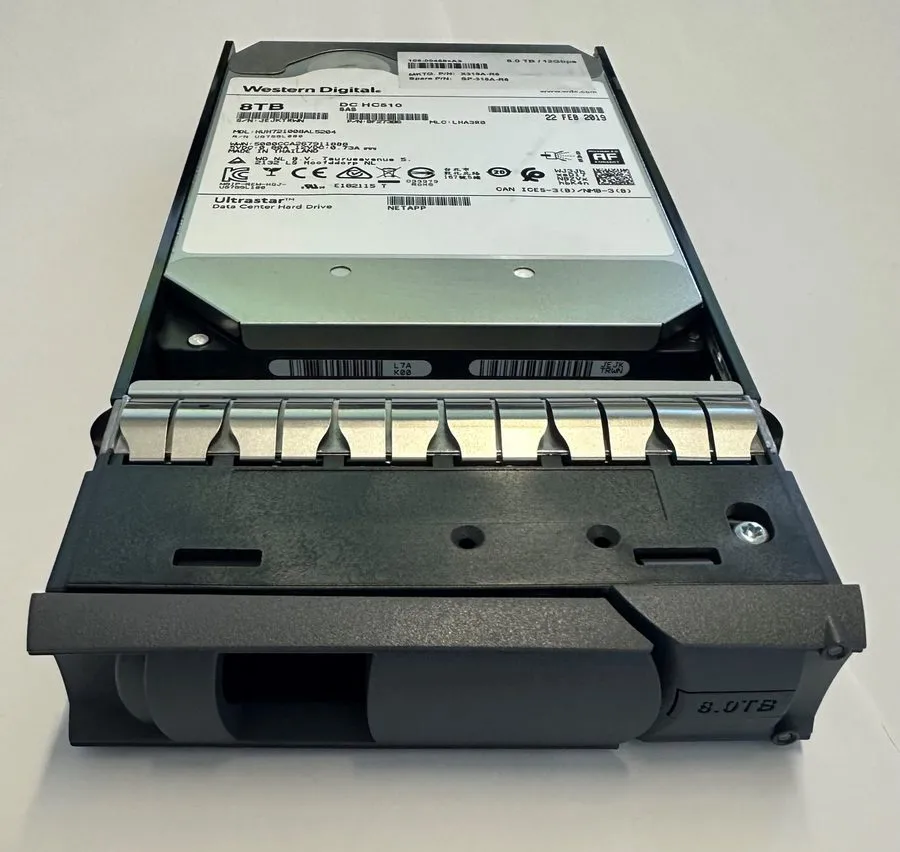 Дисковая полка X318_HLBRE08TA07 Netapp 8TB 7200 RPM SAS 3.5" HDD для DS4246 24 b