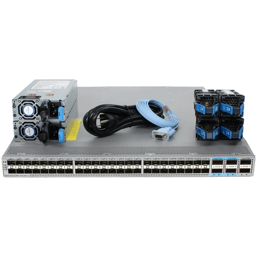 Коммутатор Cisco Nexus 9200 N9K-C92160YC-X 48p 1/10G/25G SFP+ 4p 100G QSFP28