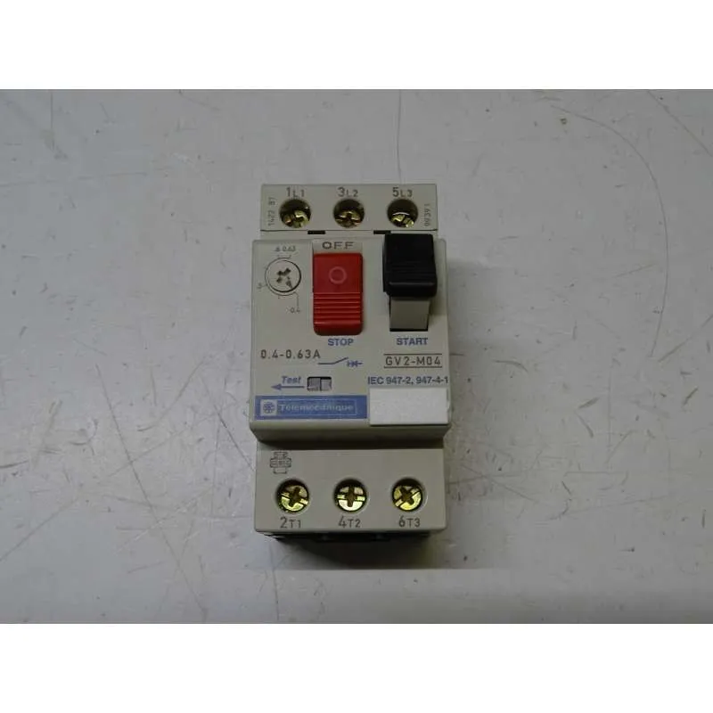 Автоматический выключатель TELEMECANIQUE GV2-M04 MOTOR CIRCUIT BREAKER, 0.4-0.63