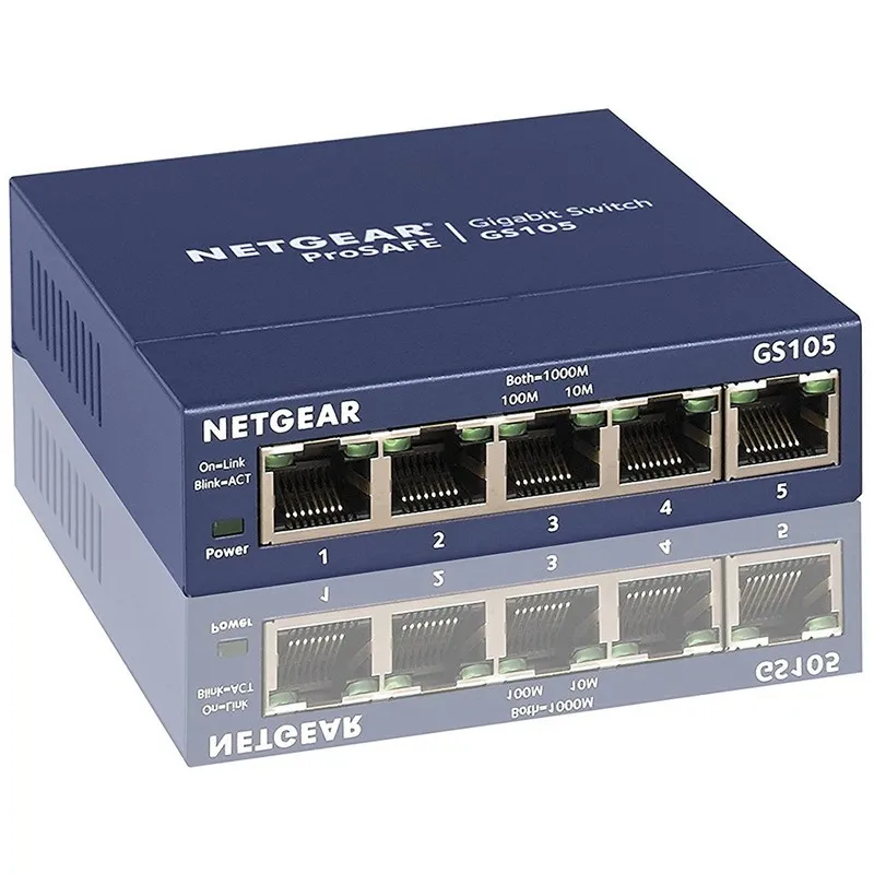 Коммутатор Netgear GS105NA Giga Switch 5Pt Metal