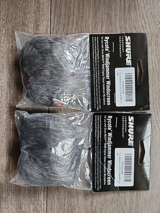 Микрофон 2pk SHURE AMV88-FUR Rycote Windjammer