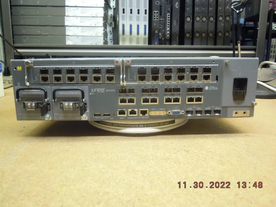 Маршрутизатор Juniper ACX4000BASE-AC Router + 2 x ACX-MIC-6GE-CU-SFP + Dual DC P