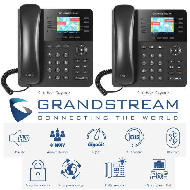 IP-телефон IP Phone 8 Line Enterprise Grandstream GXP2135 with 1 Gig POE Adaptor