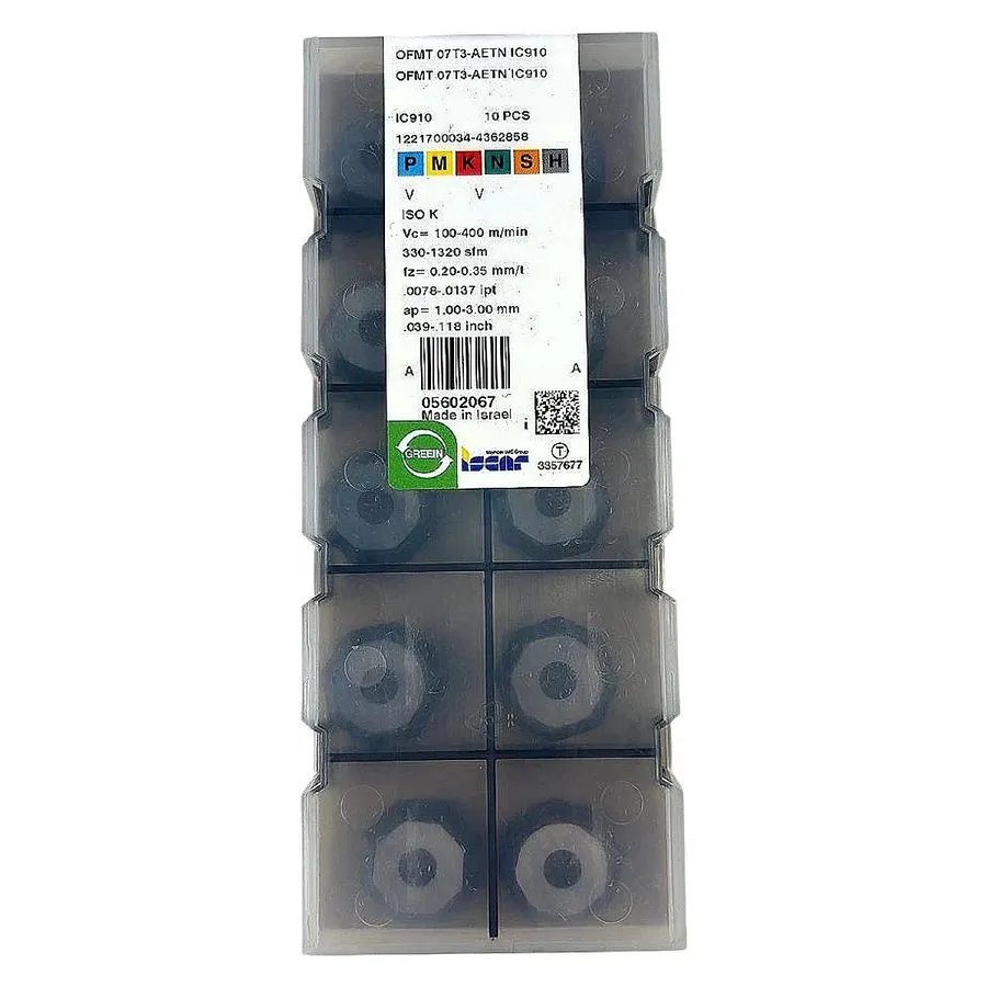 Режущий инструмент Iscar OFMT 07T3-AETN IC910 Carbide Milling Insert