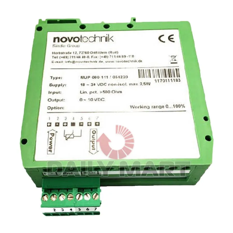 Преобразователь сигнала NOVOTECHNIK MUP-080-111 Signal Conditioner