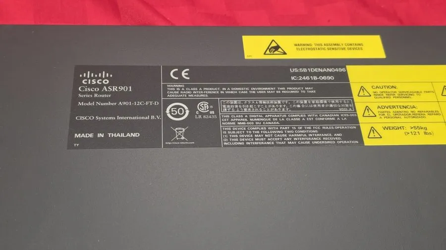 Маршрутизатор Cisco A901-12C-FT-D / ASR 901 Aggregation Services Router & Guaran