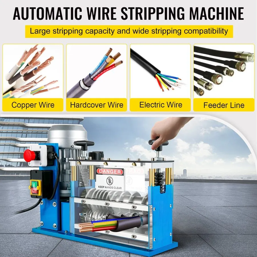 Станок для зачистки проводов VEVOR Electric Wire Stripping Machine Power Wire St
