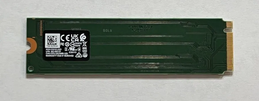 SSD-накопитель Micron 256GB NVMe PCIe SSD MTFDKBA256TFK-1BC1AABHA