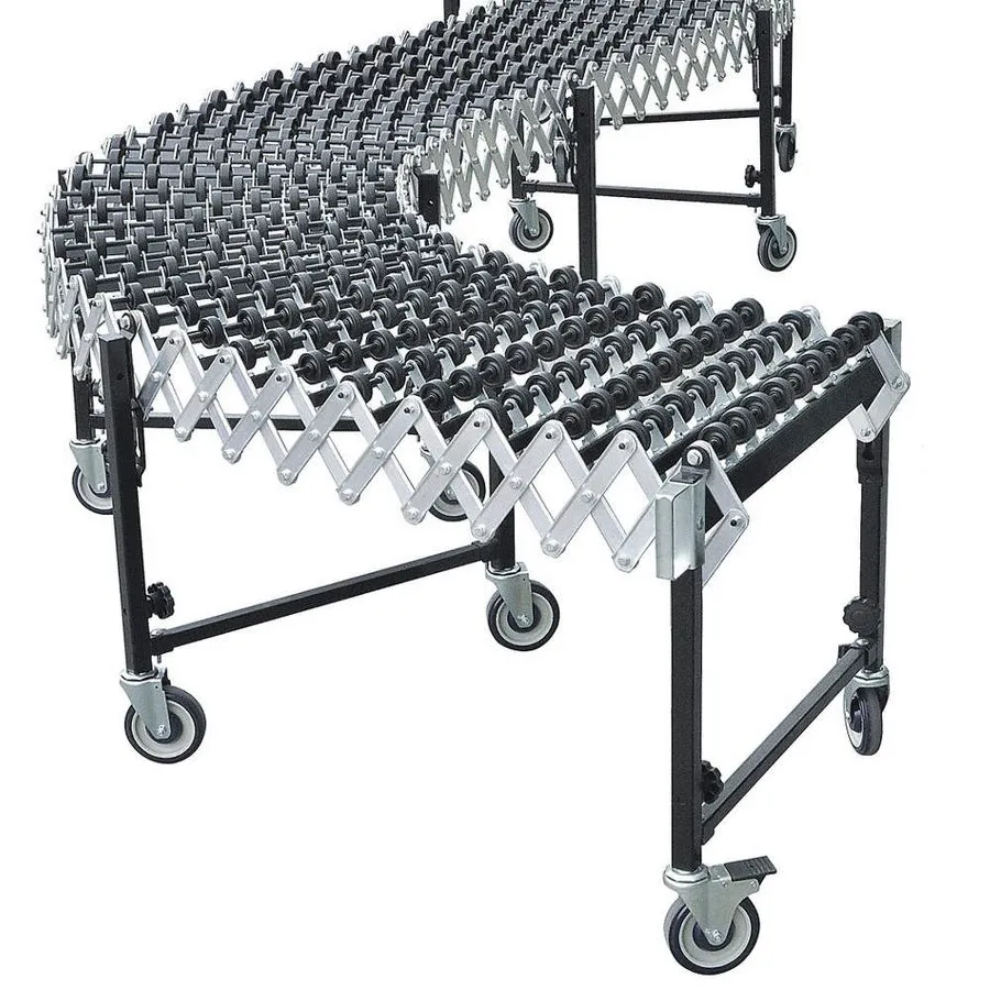 Конвейер Zoro Select 55Kr76 Skate Wheel Conveyor, 12 Ft L, 38 9/16 In W, 200 Lb/