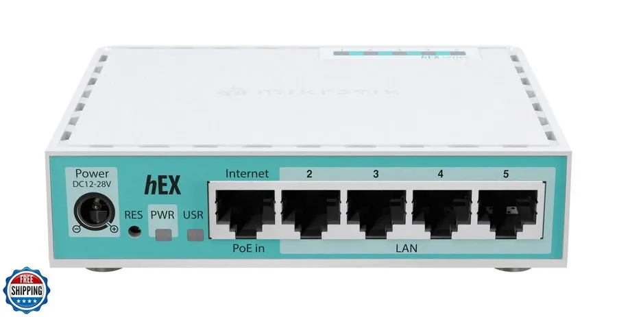 Маршрутизатор Mikrotik hEX 5 Port Gigabit 512Mb RAM Router (E50UG) — фото лота 1