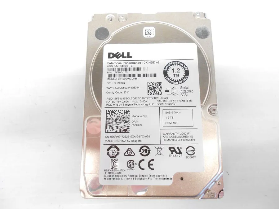 Жёсткий диск Dell WXPCX 0WXPCX ST1200MM0088 1.2TB 10K SAS 12GB/s 2.5 in HDD Hard