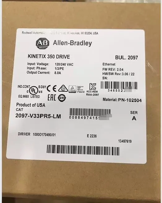 Сервопривод Allen-Bradley 2097-V33PR5-LM Kinetix 350 2.0kW Servo Drive