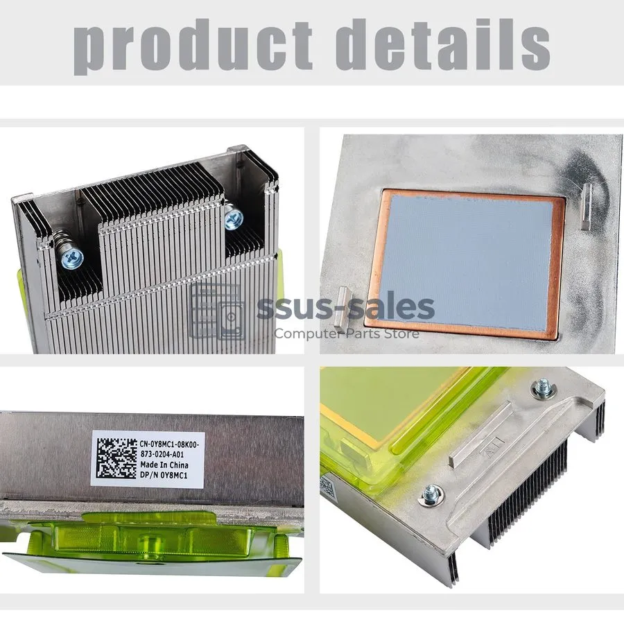 Комплектующее сервера Dell PowerEdge R630 CPU Cooling Heatsink 160W Dell P/N: 0Y
