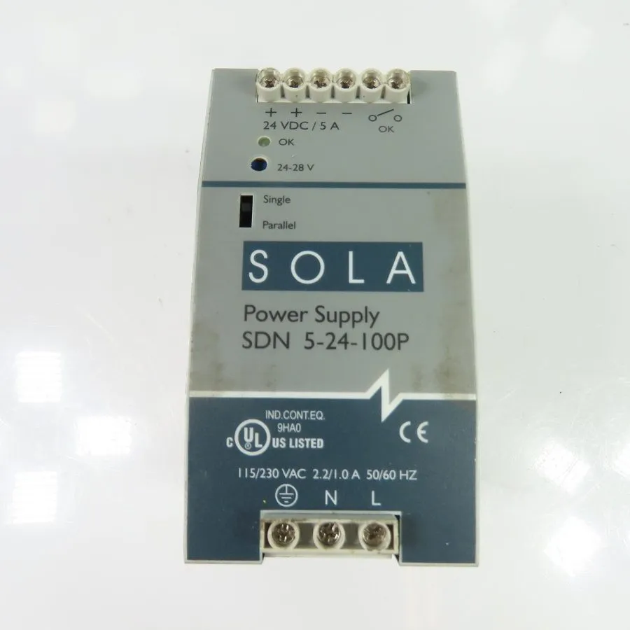 Блок питания Emerson SolaHD SDN 5-24-100P Power Supply 24VDC 5A 120W DIN Rail Mo