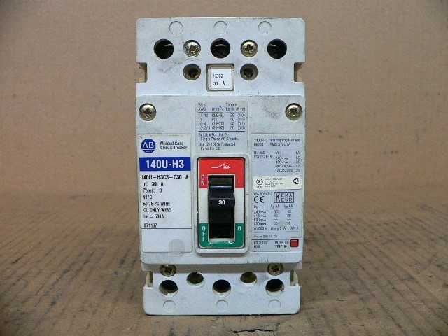 Автоматический выключатель Allen Bradley 140U-H3C3-C30 Molded Case Circuit Break