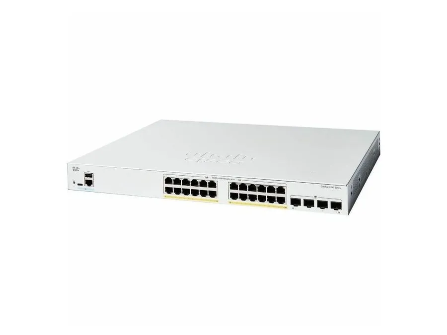 Коммутатор Cisco C1200-24FP-4G Catalyst 24 Port GE PoE+ & 4 SFP Switch