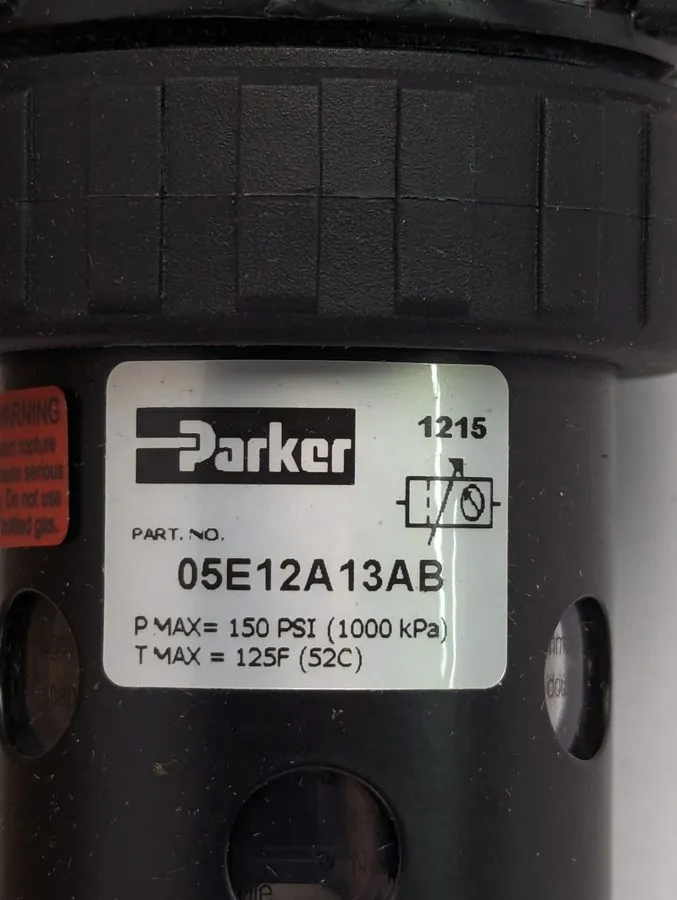 Фильтр PARKER 05E12A13AB PNEUMATIC FILTER 150PSI — фото лота 2