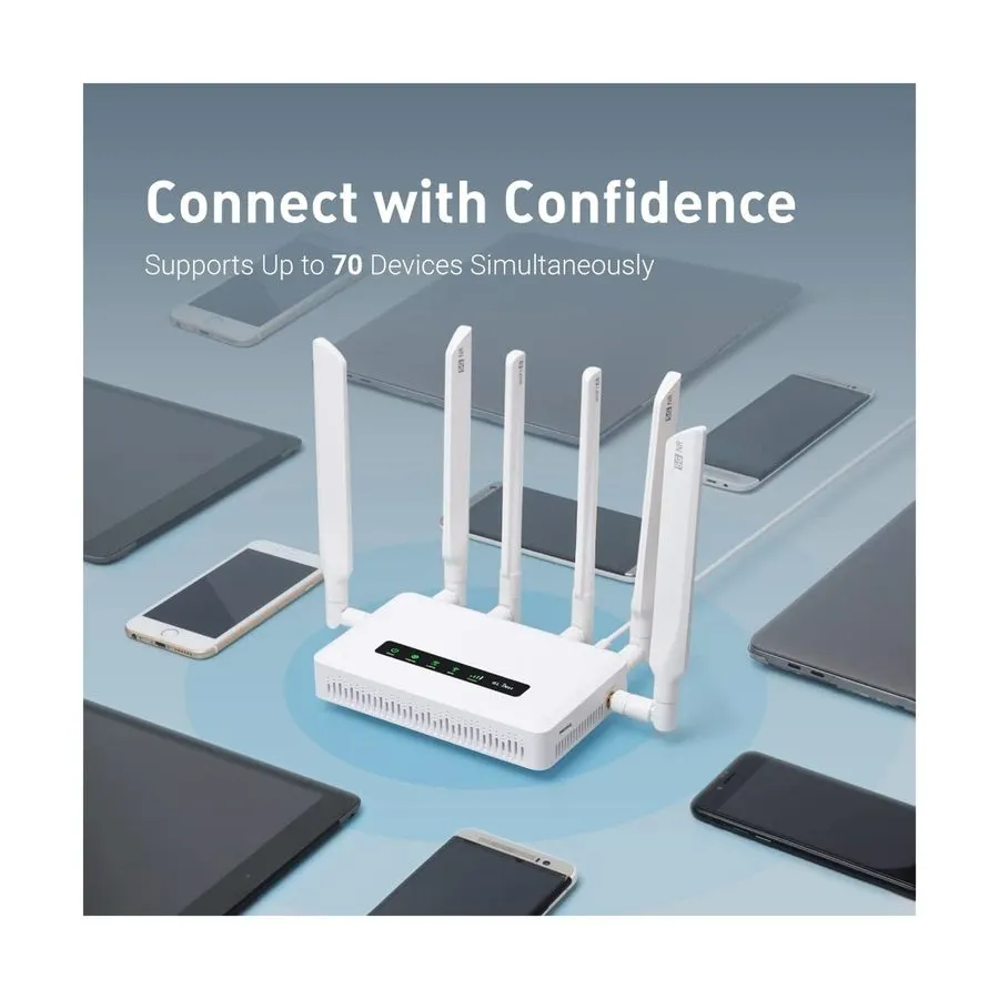 Маршрутизатор GL.iNet GL-X3000 (Spitz AX) 5G NR AX3000 Cellular Gateway Router,
