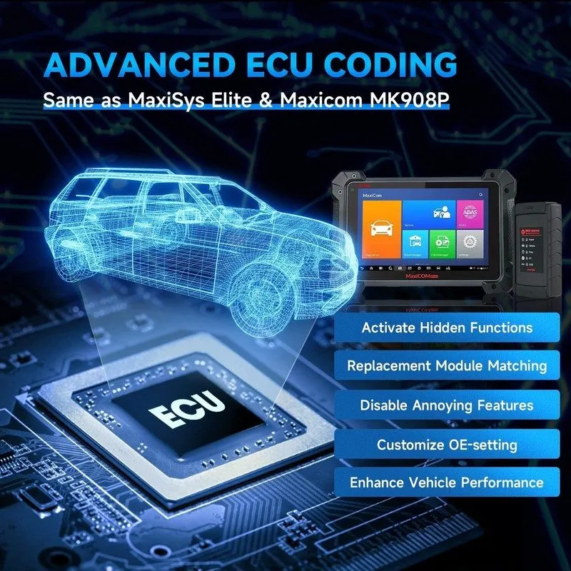 Диагностический сканер Autel MaxiCOM MK908 Diagnostic Scanner as MK908P/ MS908S