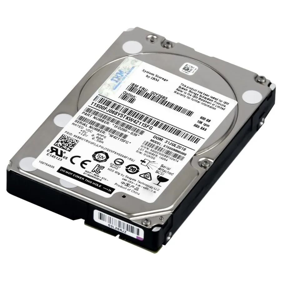 Жёсткий диск IBM 00Y2683 600GB 10K RPM 2.5" SAS 6Gbps HDD Hard Drive