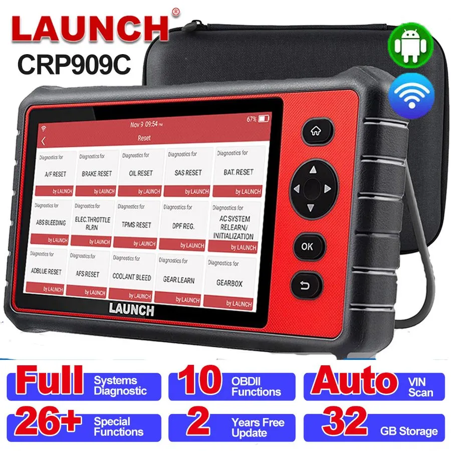 Диагностический сканер 2026 LAUNCH X431 CRP909E Car OBD2 Scanner Auto Diagnostic