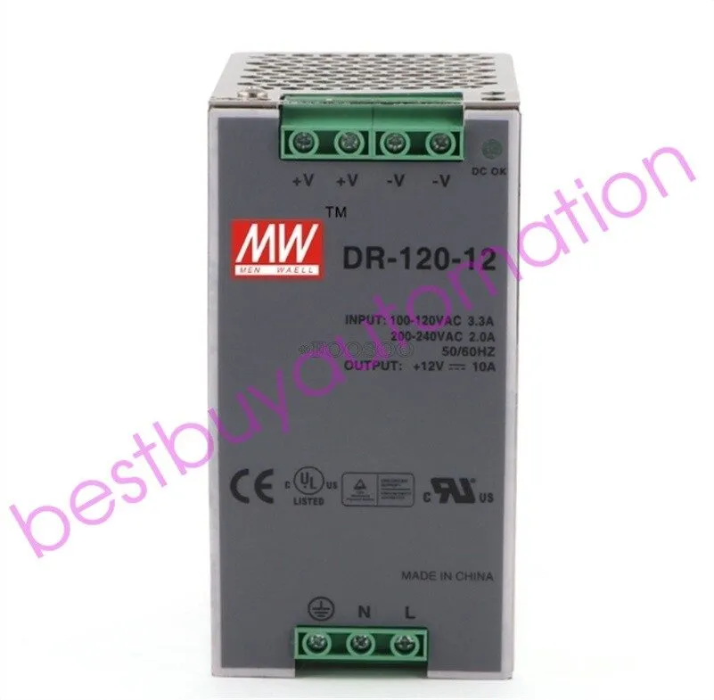Блок питания DR-120-12 Input 120W Din Rail Mounted Power Supply 110/220VAC Outpu