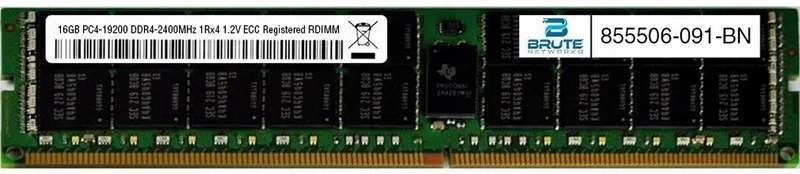 Модуль памяти 855506-091 HP Compatible 16GB PC4-19200 DDR4-2400MHz 1Rx4 1.2V ECC