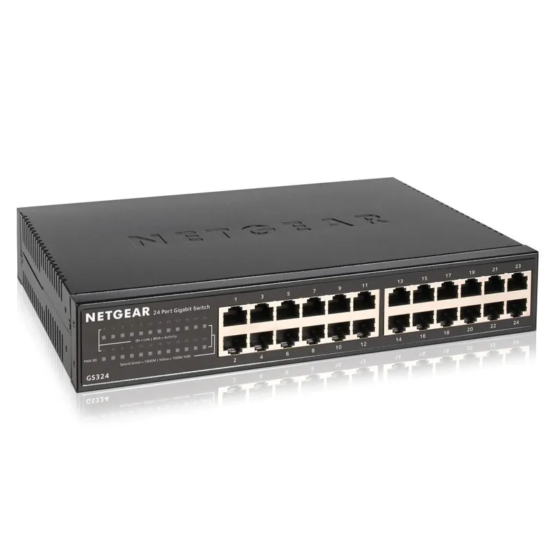 Коммутатор NETGEAR GS324 24-Port Gigabit Ethernet Unmanaged Switch Black