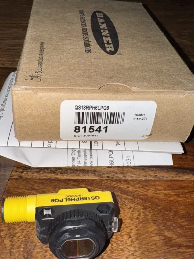 Фотоэлектрический датчик BANNER QS18RPH6LPQ8 81541 SENSOR PHOTOELECTRIC SWITCH P