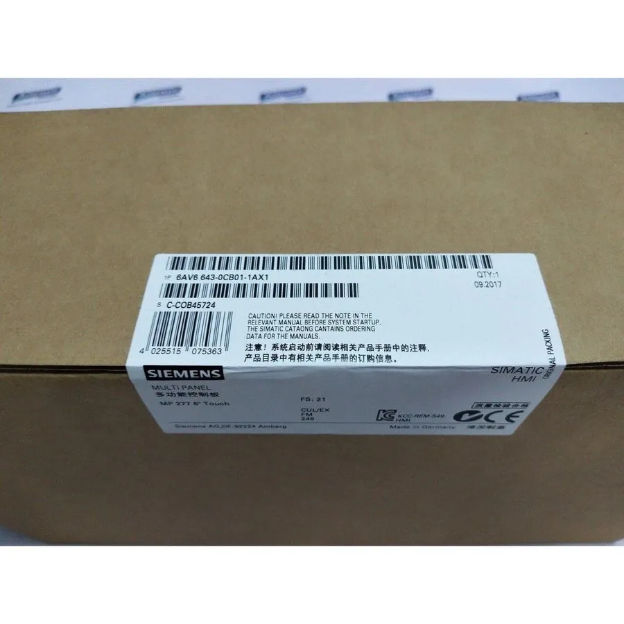Панель оператора Siemens 6AV6643-0CB01-1AX1 MP277 Touch Panel HMI