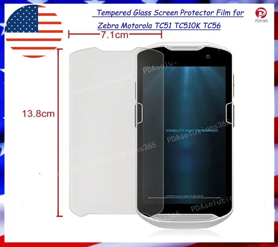 Сканер штрих-кода Tempered Glass Screen Protector Film для Zebra TC51 TC510K TC5