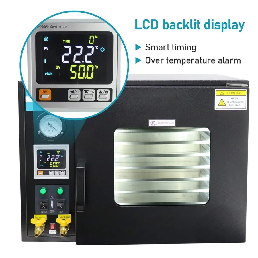 Сушильный шкаф Lab 0.9 Cu Ft 12x12x11" Vacuum Drying Oven Digital 5-Side Heating