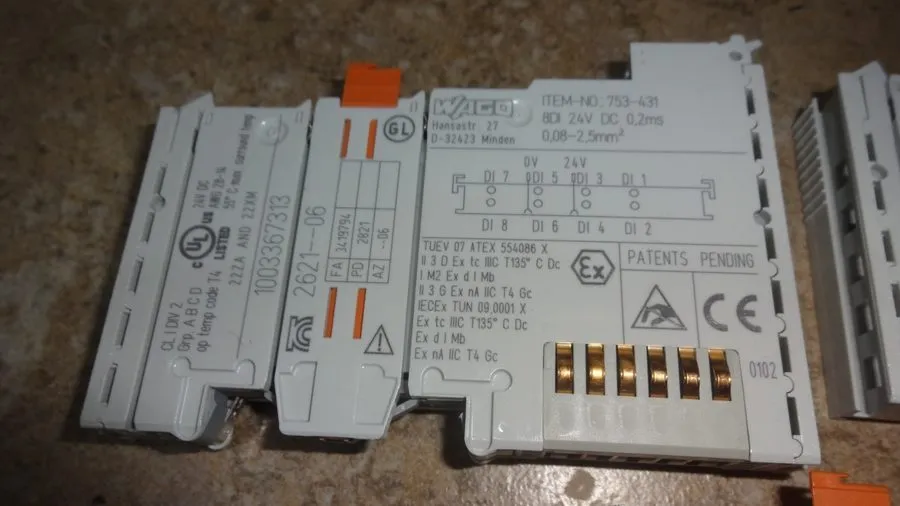 Модуль ввода-вывода Wago 753-431 8CH Digital Input I/O Module 24VDC CAGE CLAMP D