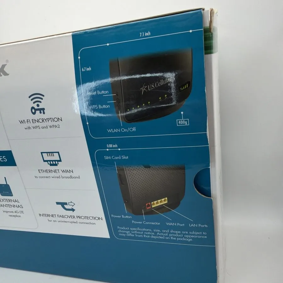 Маршрутизатор D-Link DWR-961 US Cellular 4G LTE Wireless Router AC1200 Complete — фото лота 4