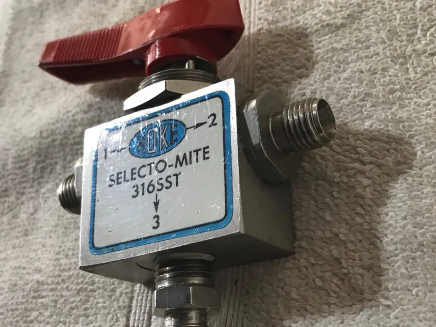 Клапан HOKE Selecto-Mite 6000PSI Stainless Steel 316 SST Ball Valve #7673G4Y