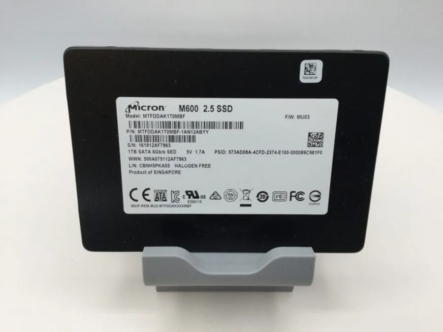 SSD-накопитель Micron M600 1TB MTFDDAK1T0MBF-1AN12ABYY 2.5” SSD SATA III Wiped — фото лота 2