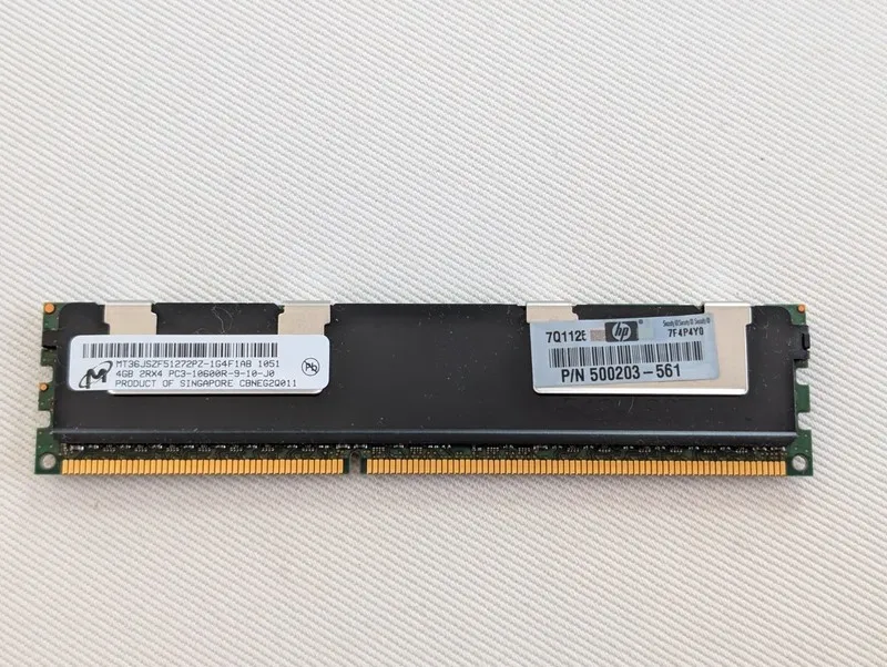 Модуль памяти 4GB HP Micron MT36JSZF51272PZ-1G4F1AB DDR3 SERVER ECC Registered 5