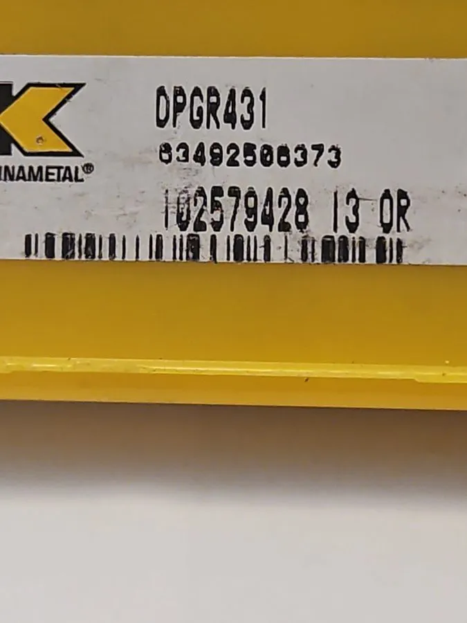 Режущий инструмент Kennametal 4 Profiling Insert: DPGR431 KC5010, Carbide LOT107