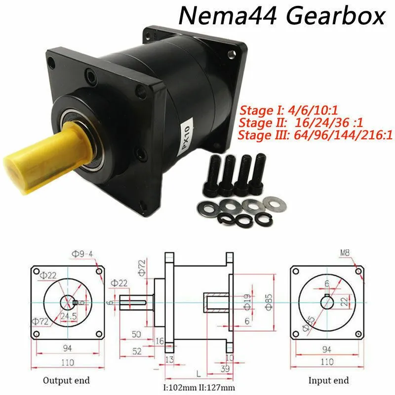 Серводвигатель Nema42 Planetary Gearbox Gear Head