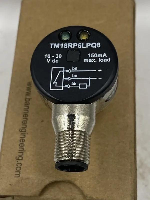 Фотоэлектрический датчик Banner TM18RP6LPQ8 Photoelectric Sensor EZ-BEAM 10-30VD