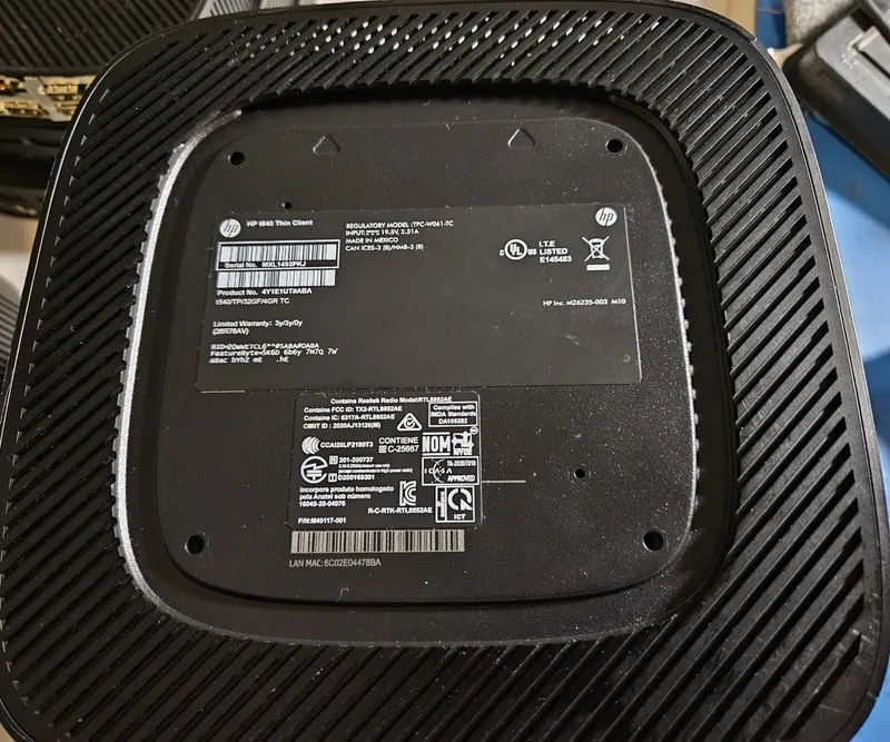 Тонкий клиент HP T540 Thin Client AMD Ryzen R1305g 4GB RAM No Drive/OS USFF Desk