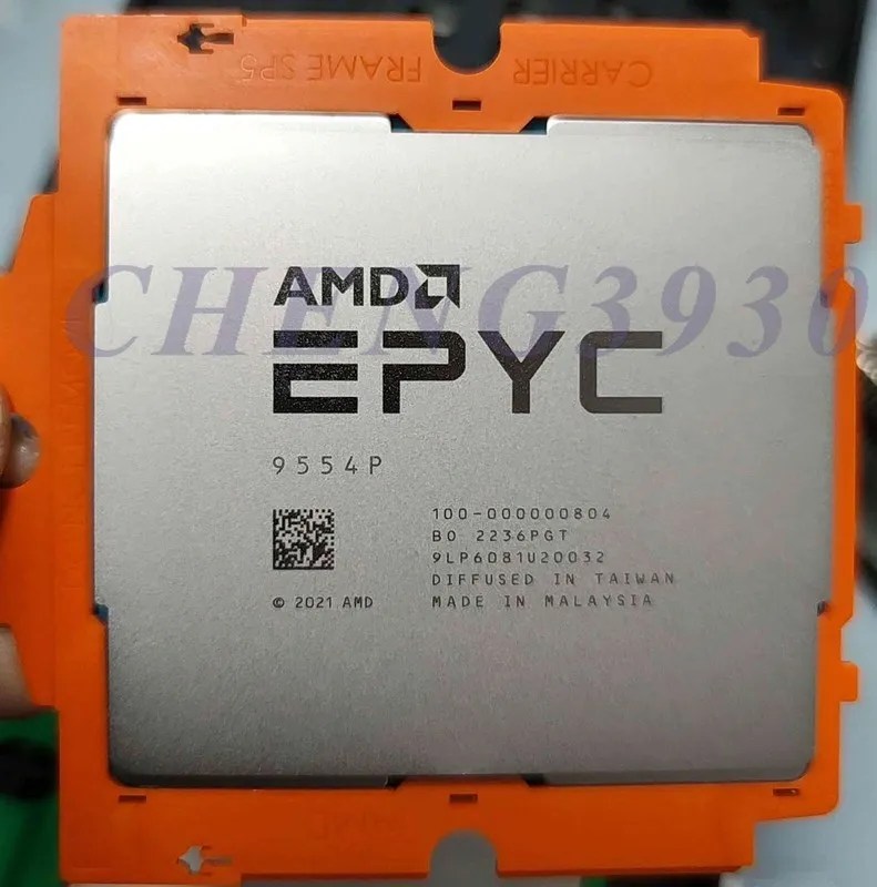 Процессор AMD Genoa EPYC 9554P 3.1- 3.75 GHz 64cores 128thr 360W CPU processor