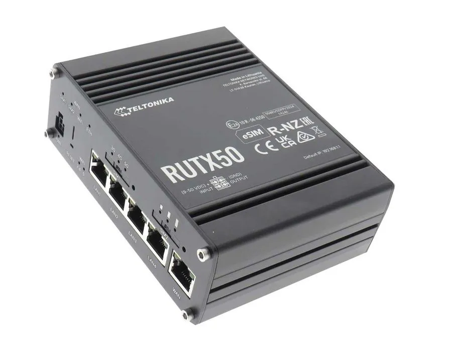 Маршрутизатор Teltonika 5G WiFi Router RUTX50e ANT515 White Carrier 15907 TEL-RU — фото лота 1