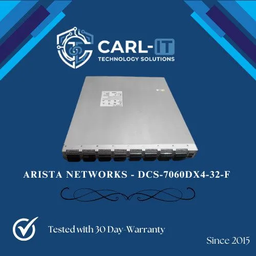 Коммутатор Arista DCS-7060DX4-32-F 32-Port 400G QSFP-DD Layer 3 Managed Switch