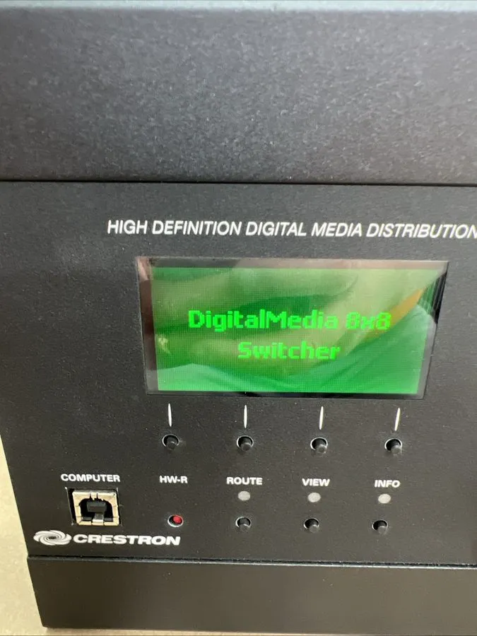 Видеокоммутатор Crestron DM-MD8X8-RPS 8x8 Media Switcher w/ 4K DSP & Fiber Cards