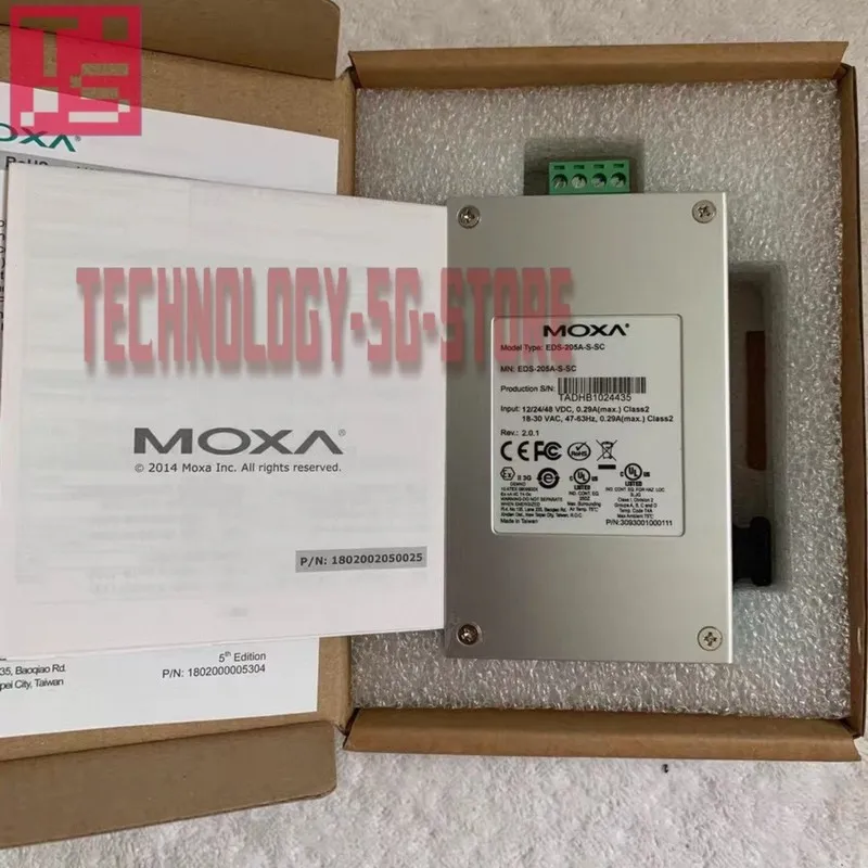 IIoT-устройство MOXA EDS-205A-S-SC Unmanaged Ethernet Switch Singlemode