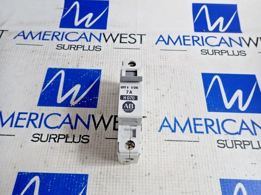 Автоматический выключатель ALLEN BRADLEY 1492-CB1H070 SER B 7A 1 POLE 1492-CB1